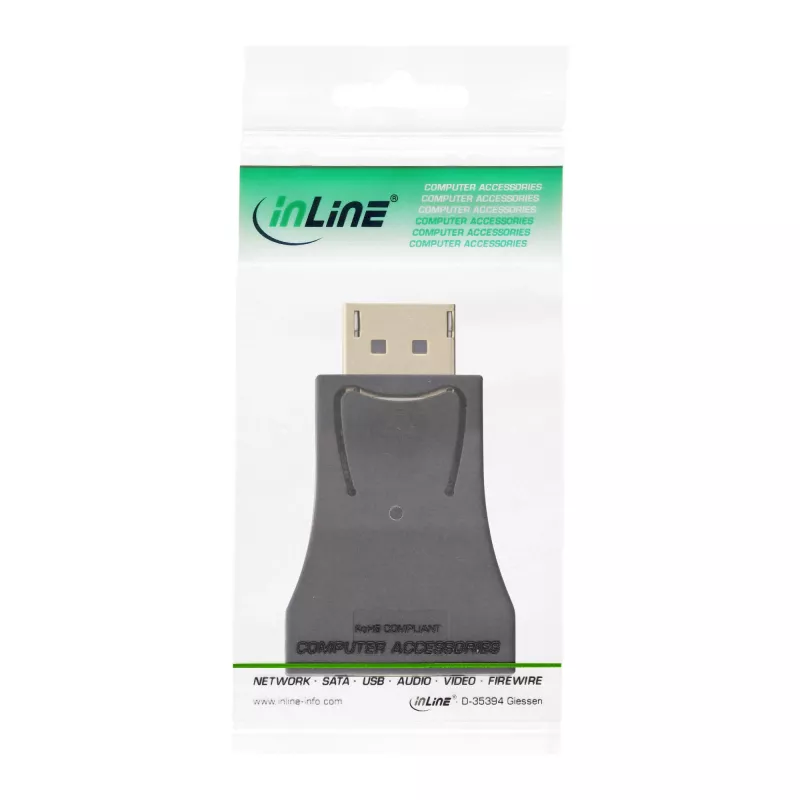 InLine DisplayPort Konverter, DisplayPort Stecker / VGA Buchse, FullHD/60Hz