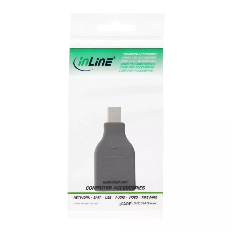 InLine DisplayPort Konverter, mini DisplayPort Stecker / HDMI Buchse, FullHD/60Hz