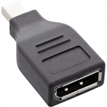 InLine DisplayPort-Adapter, Mini DisplayPort Stecker / DisplayPort Buchse, 4K/60Hz