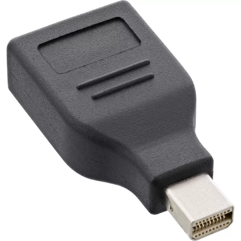 InLine DisplayPort-Adapter, Mini DisplayPort Stecker / DisplayPort Buchse, 4K/60Hz