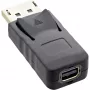 InLine DisplayPort Adapter, DisplayPort männlich / Mini DisplayPort weiblich, 4K/60Hz