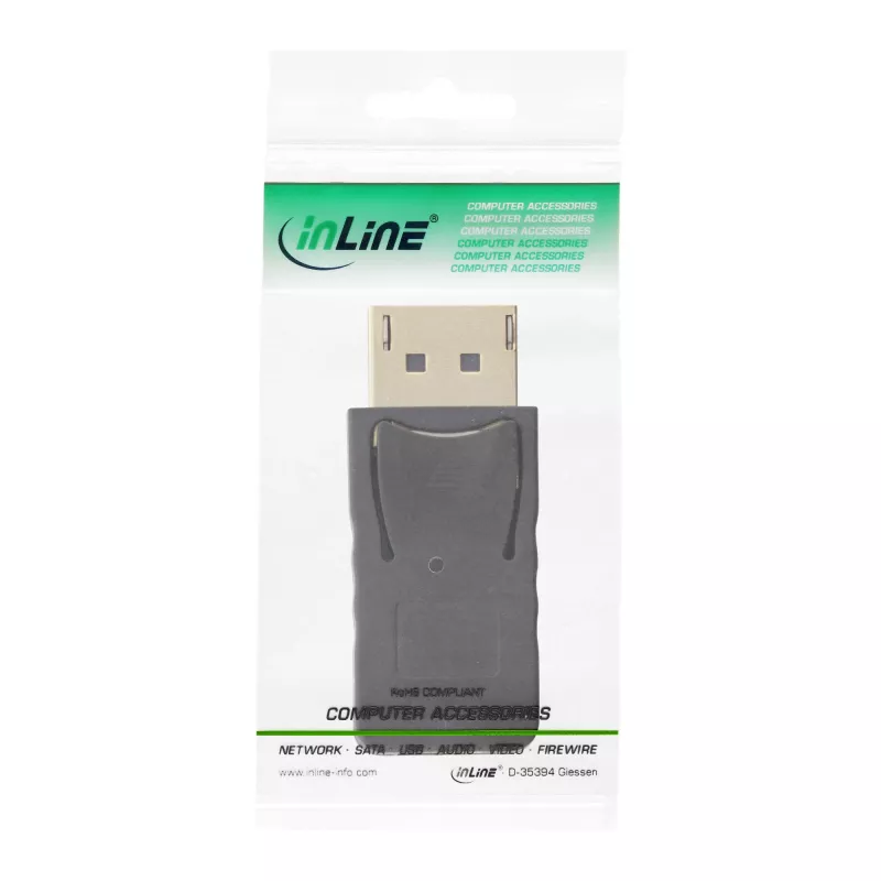 InLine DisplayPort Adapter, DisplayPort männlich / Mini DisplayPort weiblich, 4K/60Hz