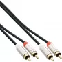 InLine schlank Audiokabel 2x RCA M/M, Stereo, 3m