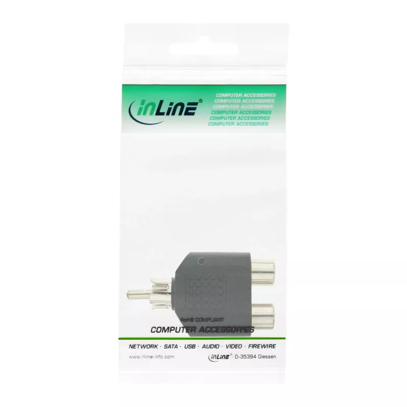 InLine Audio Adapter Cinch-Stecker / 2x Cinch-Buchse 99310
