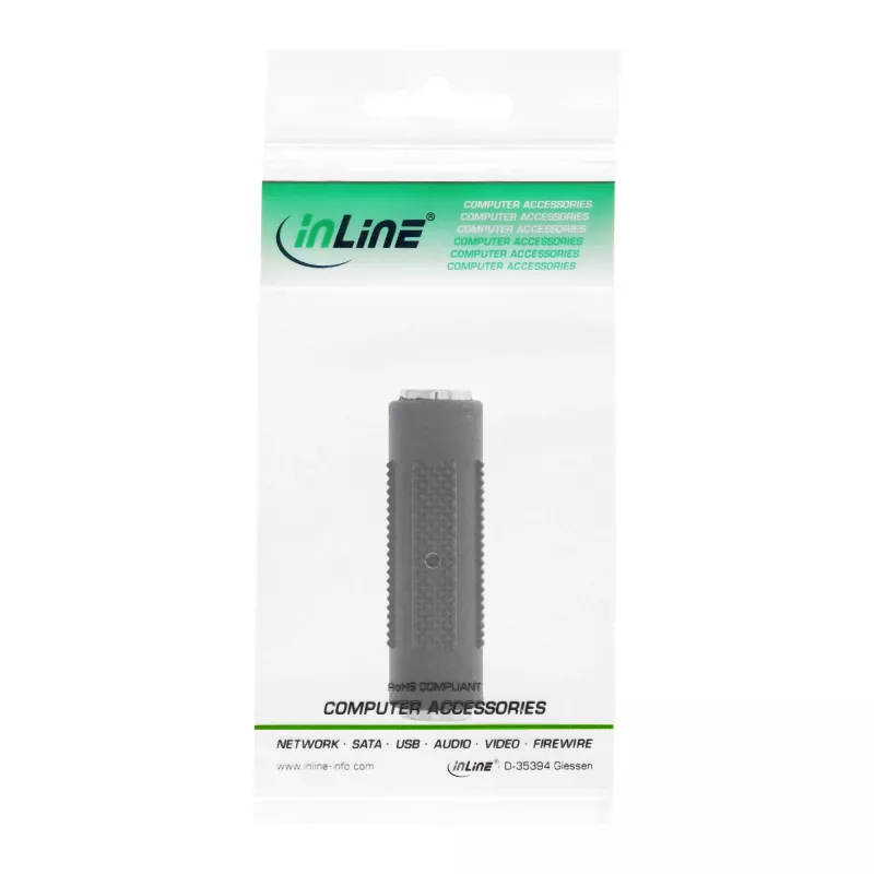 Audio-Adapter 3,5 mm Buchse/Buchse Stereo InLine 99306