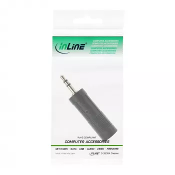 InLine Audio Adapter 3,5-mm-Stecker / 6,3-mm-Klinkenbuchse Stereo