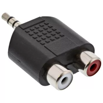 Audio-Adapter 3,5 mm Stecker / 2x Cinch-Buchse Stereo InLine 99302