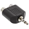Audio-Adapter 3,5 mm Stecker / 2x Cinch-Buchse Stereo InLine 99302