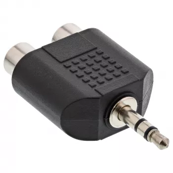 Audio-Adapter 3,5 mm Stecker / 2x Cinch-Buchse Stereo InLine 99302