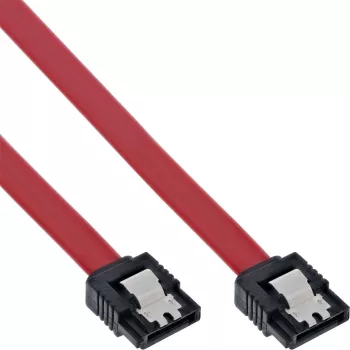 InLine SATA-Kabel für 150 / 300 / 600 S-ATA-Verbindungen mit Verriegelungen, 0,3 m