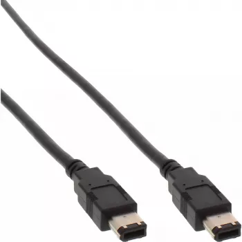 FireWire 400 Kabel InLine 34010 10m Stecker/Stecker Schwarz