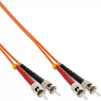 InLine Glasfaser-Duplexkabel ST/ST 50/125µm OM2 2m