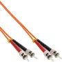 InLine Glasfaser-Duplexkabel ST/ST 50/125µm OM2 2m
