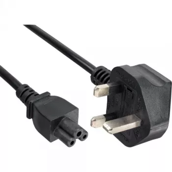 InLine Netzkabel für Notebook England 3-polige Kupplung 2 m