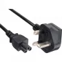 InLine Netzkabel für Notebook England 3-polige Kupplung 2 m