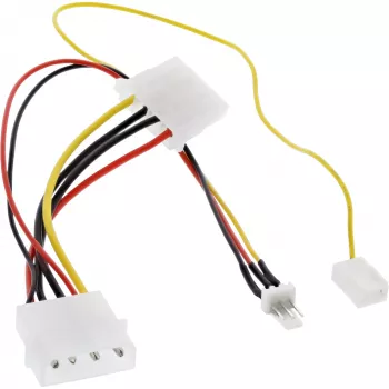 InLine Fan Adapter Kabel 12V / 7V mit Geschwindigkeitssignal InLine 33007T