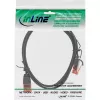 InLine schlank Patchkabel, U/UTP, Cat.6, schwarz, 2,5 m