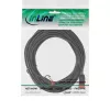 InLine schlank Patchkabel, U/UTP, Cat.6, schwarz, 10m