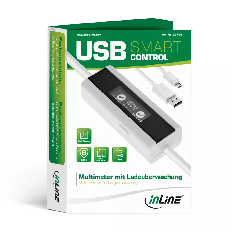 InLine USB Smart Control, Multimeter, Ladeüberwachung