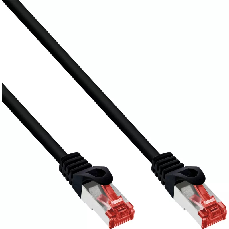InLine Crossover PC-zu-PC Direktverbindungskabel S/FTP Cat.6 schwarz 2 m