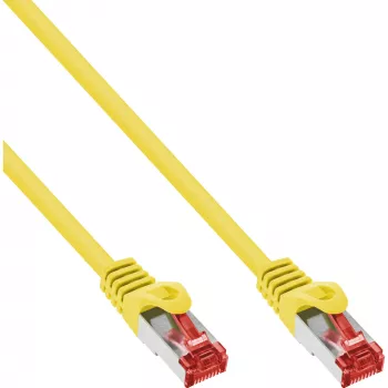 InLine Patchkabel S/FTP PiMF Cat.6 250MHz PVC Kupfer gelb 20m
