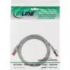 InLine Patchkabel S/FTP PiMF Cat.6 250MHz PVC Kupfer grau 0,5m