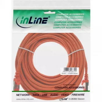 InLine Patchkabel S/FTP PiMF Cat.6 250MHz PVC Kupfer orange 20m