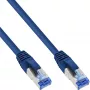 InLine Patchkabel S/FTP PiMF Cat.6A halogenfrei 500 MHz blau 15 m