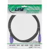 InLine PS/2-Kabel, , M/F, schwarz/lila, vergoldete Kontakte, 2 m