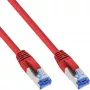 InLine Patchkabel S/FTP PiMF Cat.6A halogenfrei 500MHz rot 15m