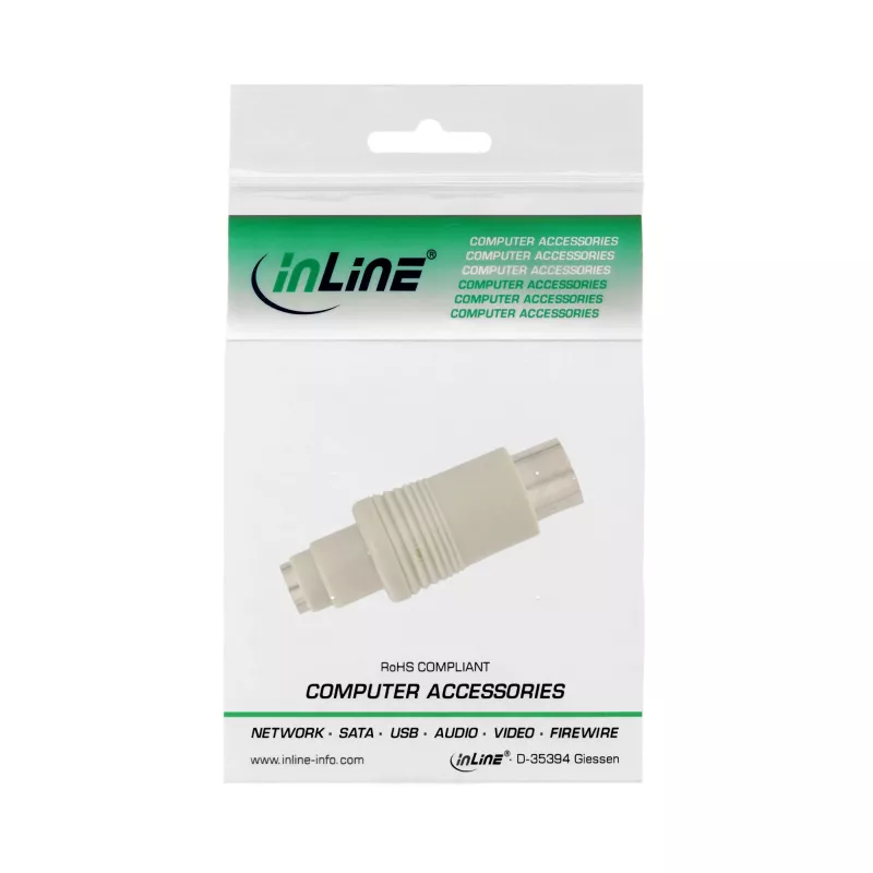 InLine Tastatur Adapter 5 Pin DIN male PS/2 female 33949