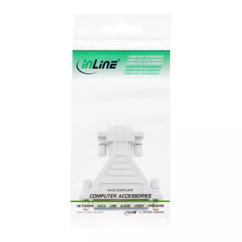InLine Serieller AT-Adapter 25-polig Buchse / 9-polig Sub-D Stecker