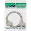 InLine serielles Kabel vergossen DB25 Stecker / Buchse direkt grau 5m