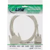 Nullmodem-Kabel InLine DB9-Buchse / DB25-Buchse 2m beige