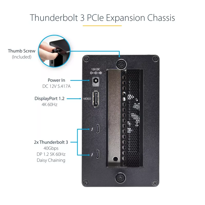 StarTech.com Single-Slot Thunderbolt 3 PCIe-Erweiterungschassis