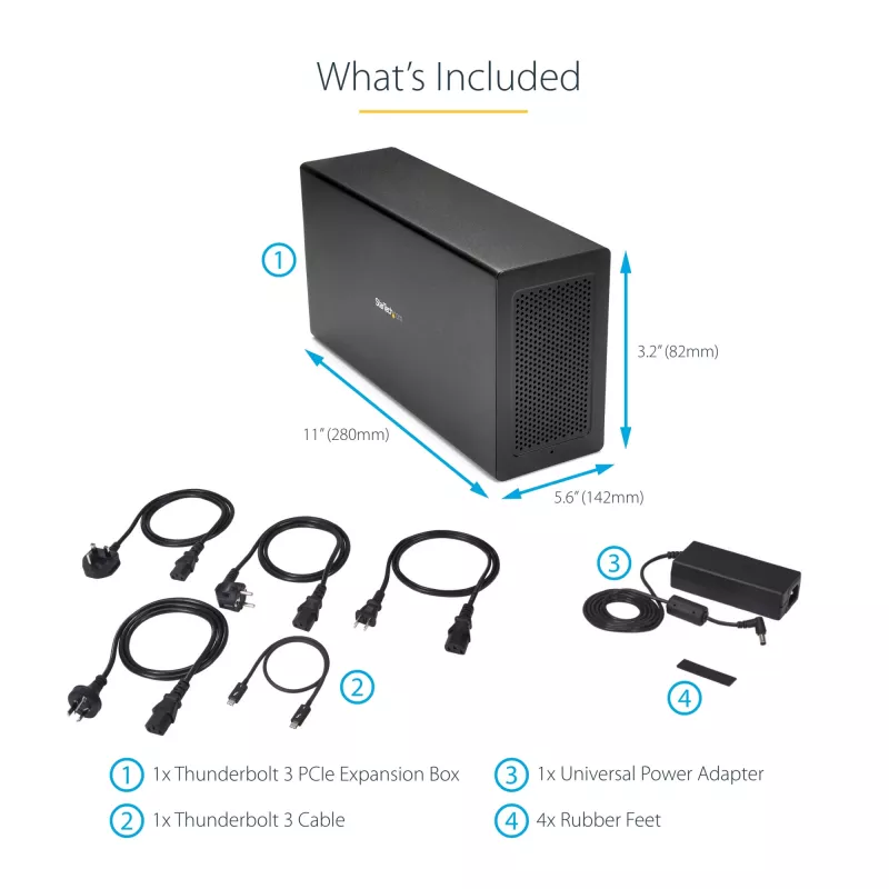 StarTech.com Single-Slot Thunderbolt 3 PCIe-Erweiterungschassis