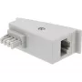 InLine TAE-F DSL Adapter, TAE-F Stecker / RJ45 Buchse, 8P2C für Fritzbox, grau