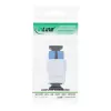Keystone Snap-in Glasfaseradapter InLine SC–SC Simplex SM mit Keramikhülse, flach, weiß