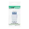 InLine FO Keystone Snap-in Adapter weiß, Duplex LC/LC, SM, Keramikhülse, blau