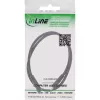 InLine DC-Verlängerungskabel, DC Stecker/Buchse 3,5x1,35mm, AWG 18, schwarz 0,5m