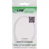 InLine DC-Verlängerungskabel, DC-Stecker/Buchse 5,5x2,5mm, AWG 18, weiß 1m