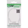 InLine DC-Verlängerungskabel, DC-Stecker/Buchse 3,5x1,35mm, AWG 18, weiß 1m