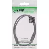 InLine DC-Verlängerungskabel, DC-Stecker/Buchse 5,5x2,5mm, AWG 18, schwarz 2m