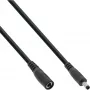 InLine DC-Verlängerungskabel, DC Stecker/Buchse 4,0x1,7mm, AWG 18, schwarz 2m