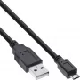 InLine Micro-USB 2.0 Kabel USB Typ A Stecker / Micro-B Stecker, schwarz, 1m