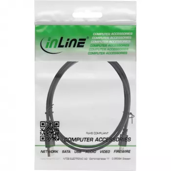 InLine Micro-USB 2.0 Kabel USB Typ A Stecker / Micro-B Stecker, schwarz, 1m