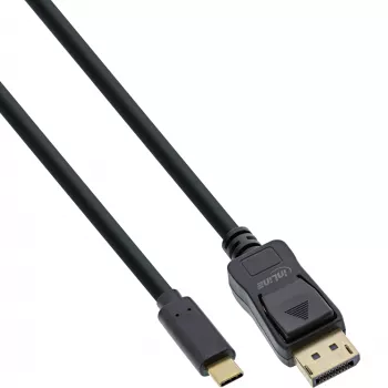 InLine USB Display-Kabel, USB-C Stecker auf DisplayPort Stecker, 7,5 m