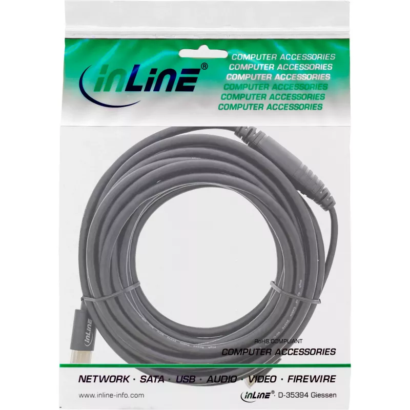 InLine USB-Anzeigekabel, USB-C Stecker auf HDMI Stecker, 5 m, 5 m, USB Typ-C, HDMI, Stecker, Stecker, Gerade