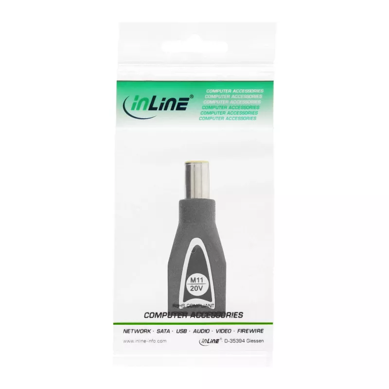 InLine Schalterstecker M11 (20V) für Universalnetzteil 90W / 120W schwarz