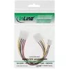 InLine Internes Y-Stromkabel 1x 5,25 Zoll Molex / 1x 5,25 Zoll Molex + 1x 3,5 Zoll Floppy